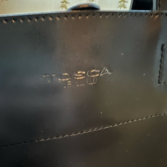 TOSCA BLU rigid style leather satchel handbag - Picture 6 of 7